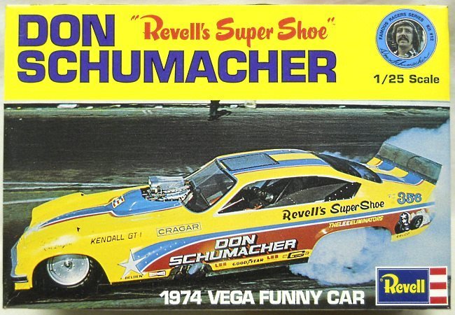 Revell 1/25 Don Schumacher Revell Super Shoe 1974 Vega Funny Car, H1453 plastic model kit